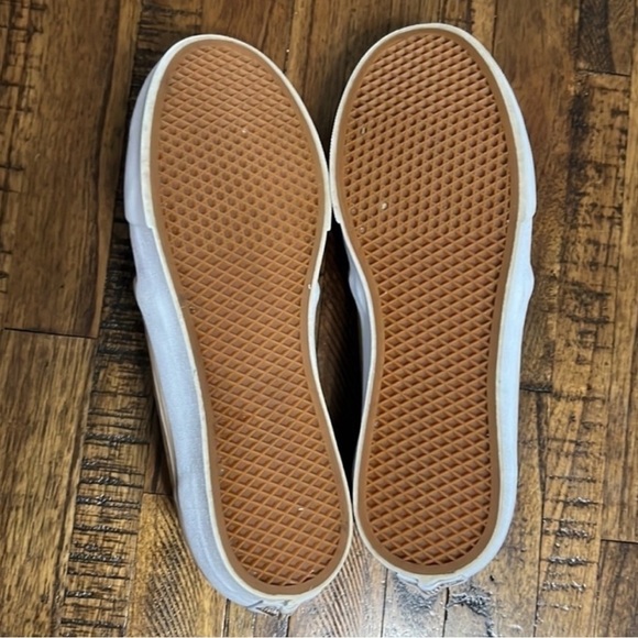 Vans sneakers embossed croc mustard leather white lace up size 7 wmns - Picture 10 of 11